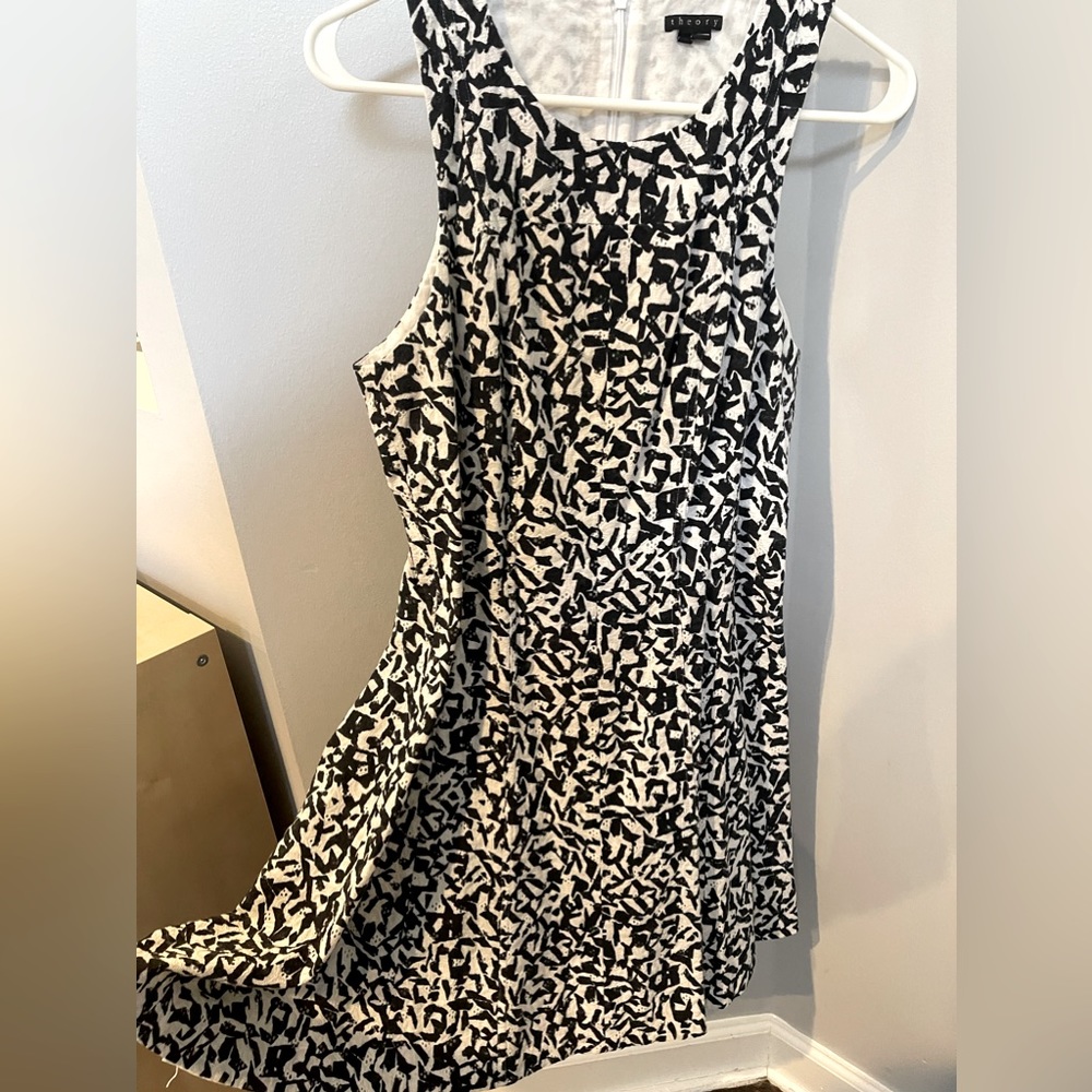 Theory eyelet fit and flare dress- great condition